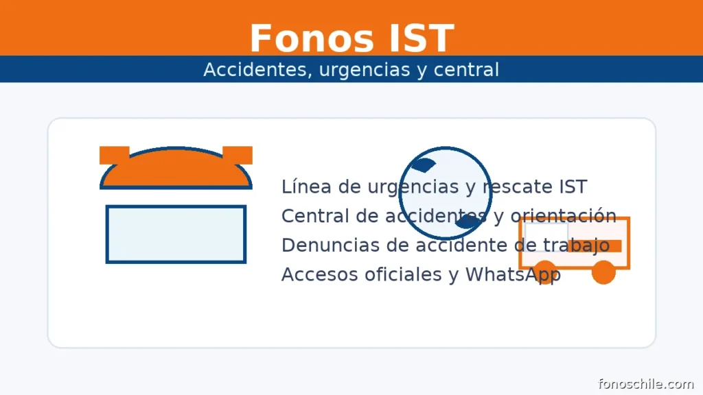 Fonos IST: accidentes del trabajo, urgencias y central de orientación