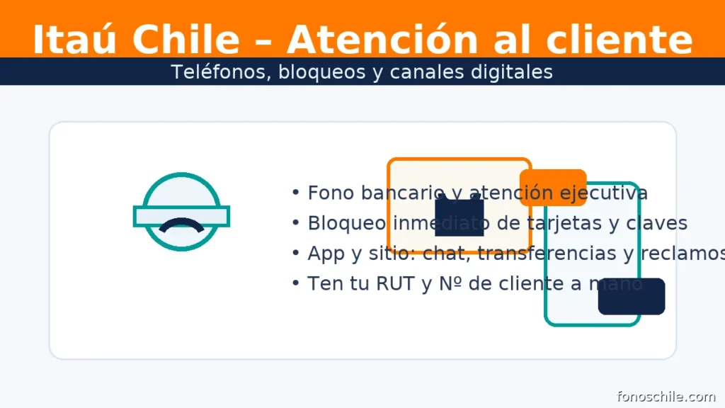 Fonos Itaú Chile: teléfonos de atención, bloqueo de tarjetas y ayuda en app y web