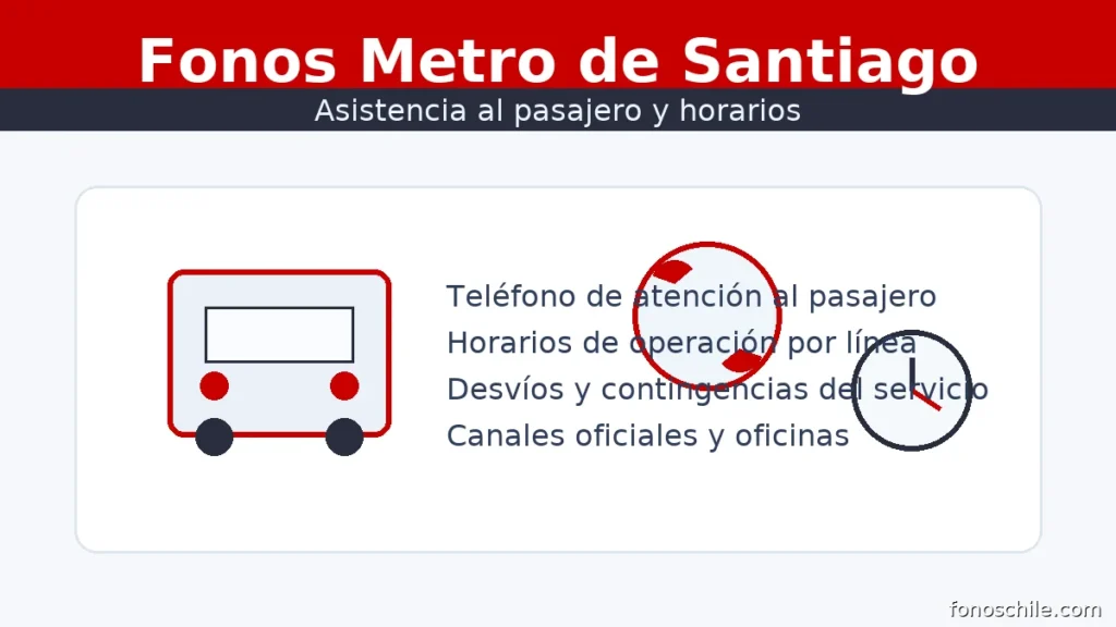 Fonos Metro de Santiago: asistencia al pasajero, horarios de operación y canales oficiales