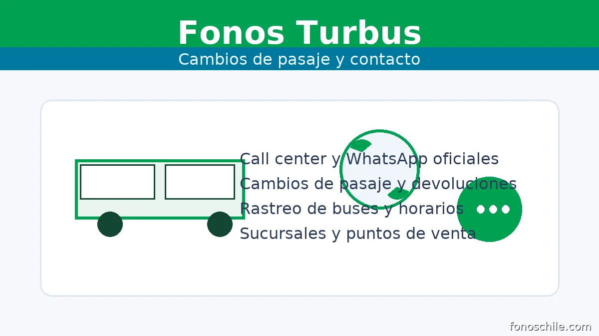 Fonos Turbus: cambios de pasaje y contacto - Fonos Chile
