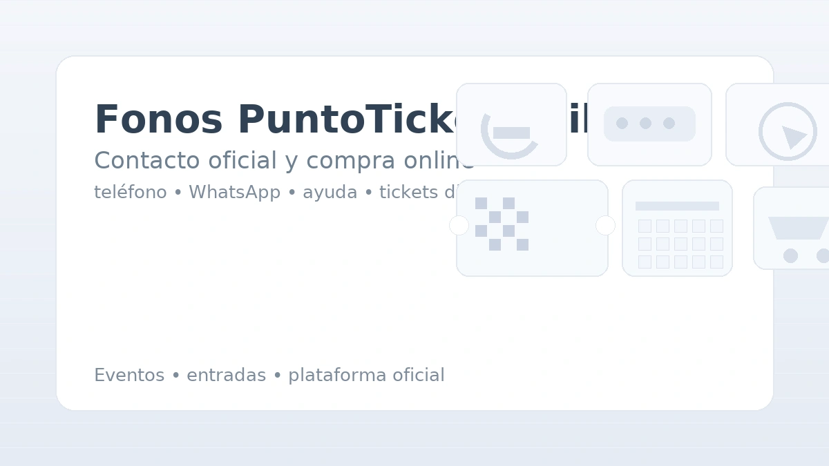 Canales oficiales de PuntoTicket y pasos para comprar entradas en línea de forma segura.