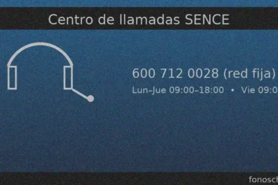 Centro de llamadas SENCE Chile: 600 712 0028 (red fija) y 8088 (celular). Horario: lun–jue 09:00–18:00 y vie 09:00–17:00
